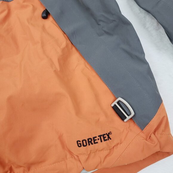 Marker Men's Orange Grey Gore-Tex Long Sleeve Full Zip Windbreaker Jacket Size L - Picture 3 of 15